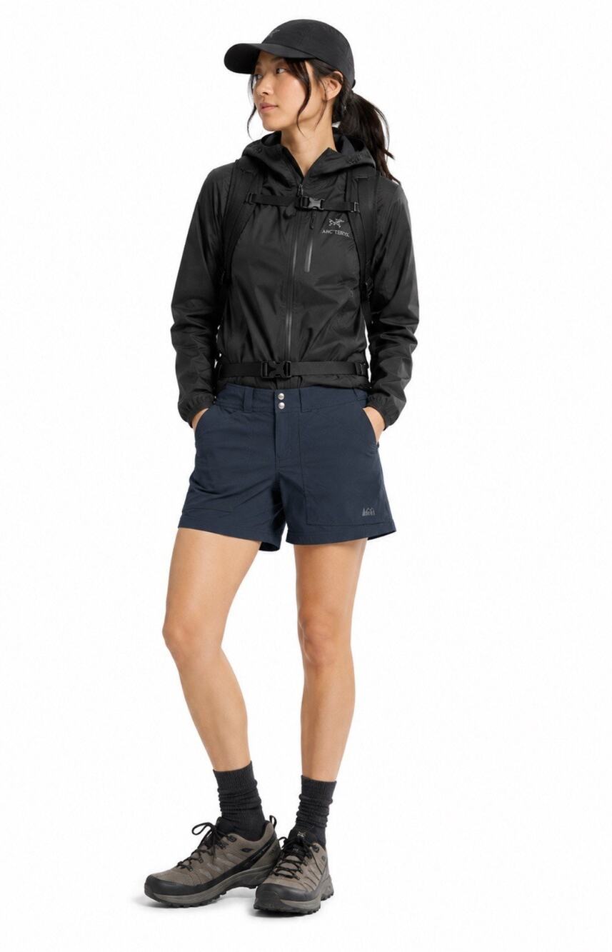 Gorpcore Activewear Performance Athletic REI Co-op Hiking Shorts 10 Nylon Blue